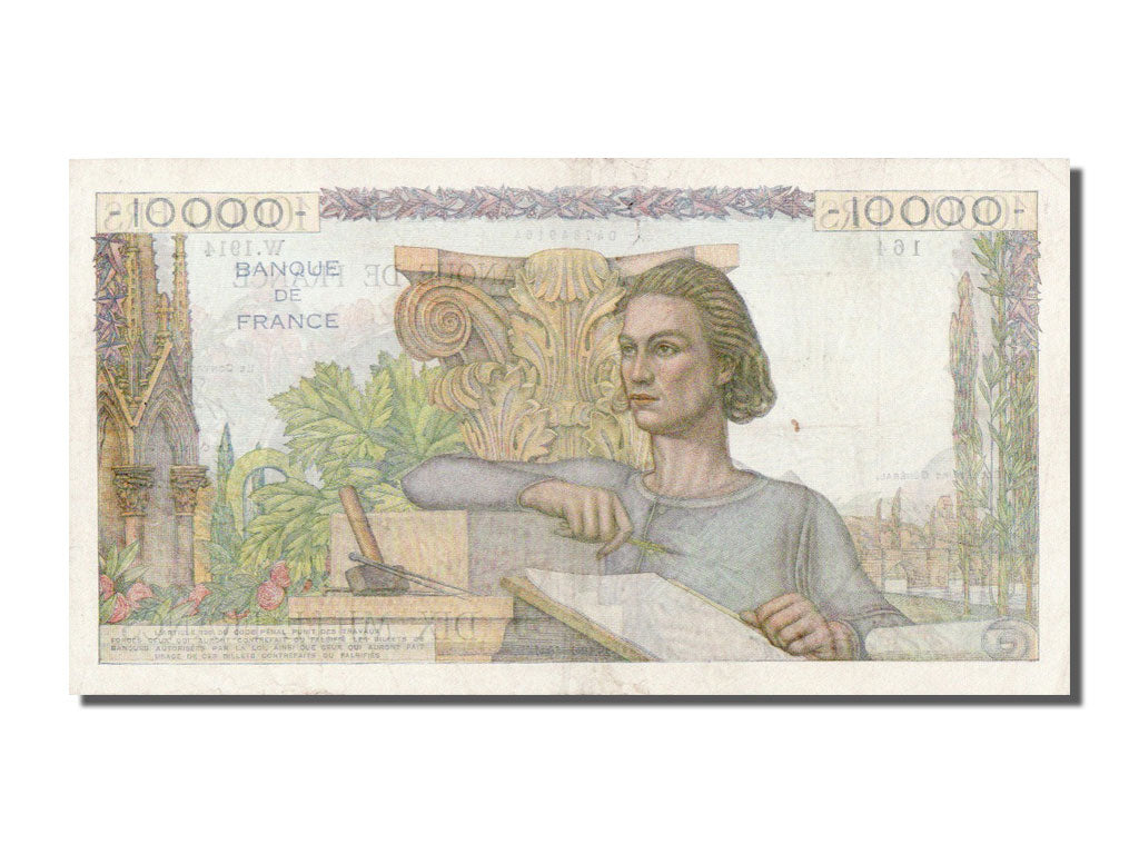 FRANCE, 10000 Francs, 1951, KM #132d, AU(55-58), Fayette #50.53