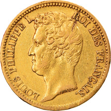 Munten, Frankrijk, Louis-Philippe, 20 Francs, 1831, Paris, ZF, Goud, KM:746.1