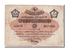 Turkey, 5 Piastres, 1915, 1331-10-18, EF(40-45), 659320