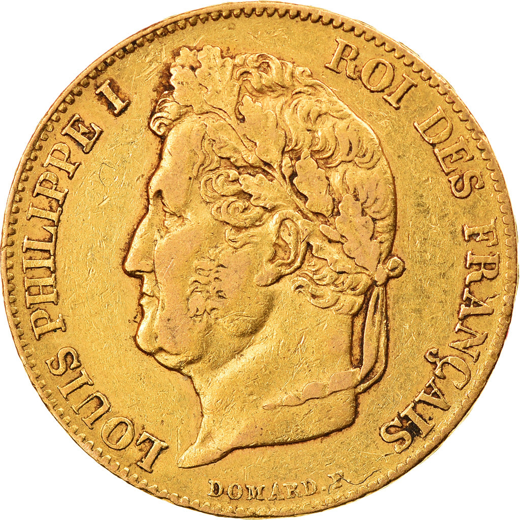 Munten, Frankrijk, Louis-Philippe, 20 Francs, 1839, Paris, FR+, Goud, KM:750.1