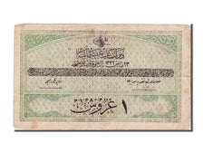Turkey, 1 Piastre, 1917, 1332-05-23, AU(55-58), 405997