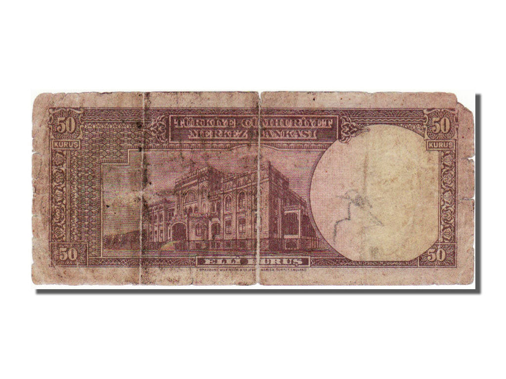 Turkey, 50 Kurus, 1930, VF(20-25)