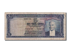 Turkey, 5 Lira, 1952, 1952-11-10, EF(40-45), 324230