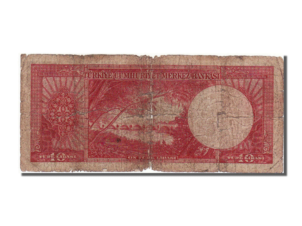 Turkey, 10 Lira, 1952, 1952-06-02, VF(20-25), 91572
