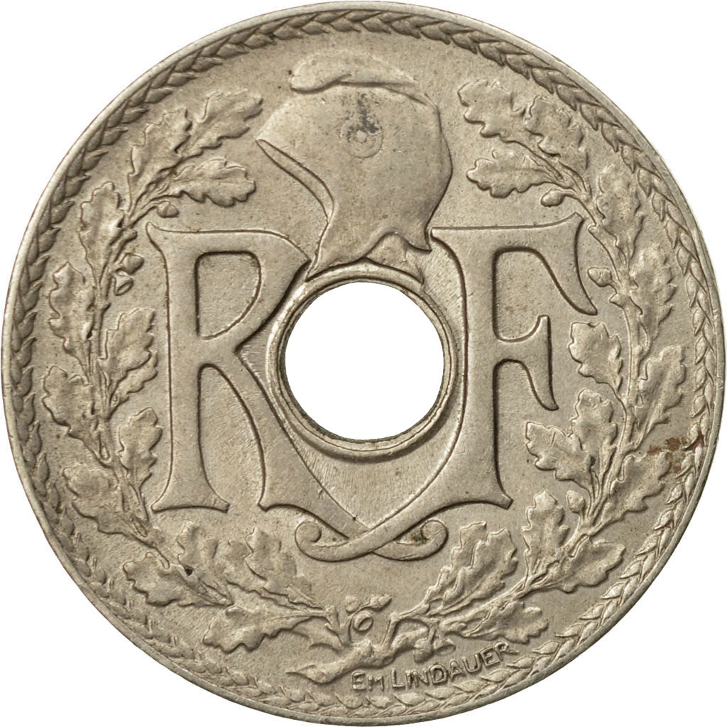 Münze, Frankreich, Lindauer, 25 Centimes, 1938, S+, Nickel-Bronze, KM:867b