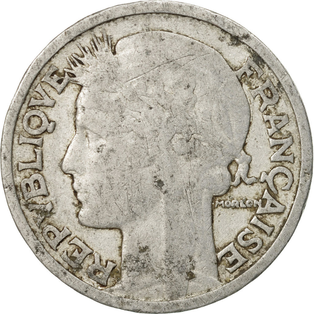 Moneta, Francia, Morlon, 2 Francs, 1948, Beaumont - Le Roger, MB, Alluminio