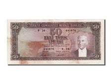 Turkey, 50 Lira, 1951, KM #162a, 1951-12-01, VF(30-35), 041070