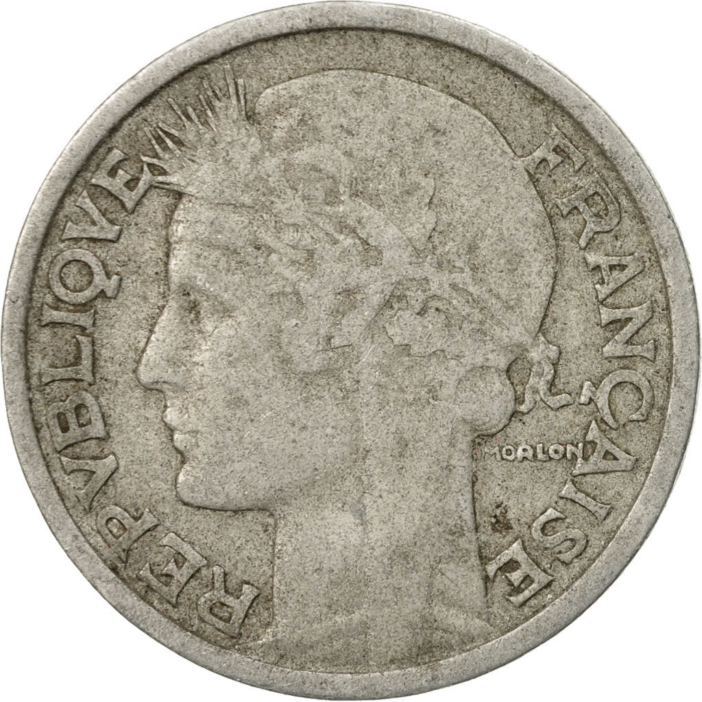 Moneta, Francia, Morlon, 2 Francs, 1948, Paris, MB+, Alluminio, KM:886a.1