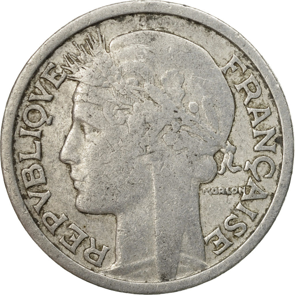 Monnaie, France, Morlon, 2 Francs, 1945, Paris, TB, Aluminium, Gadoury:538b