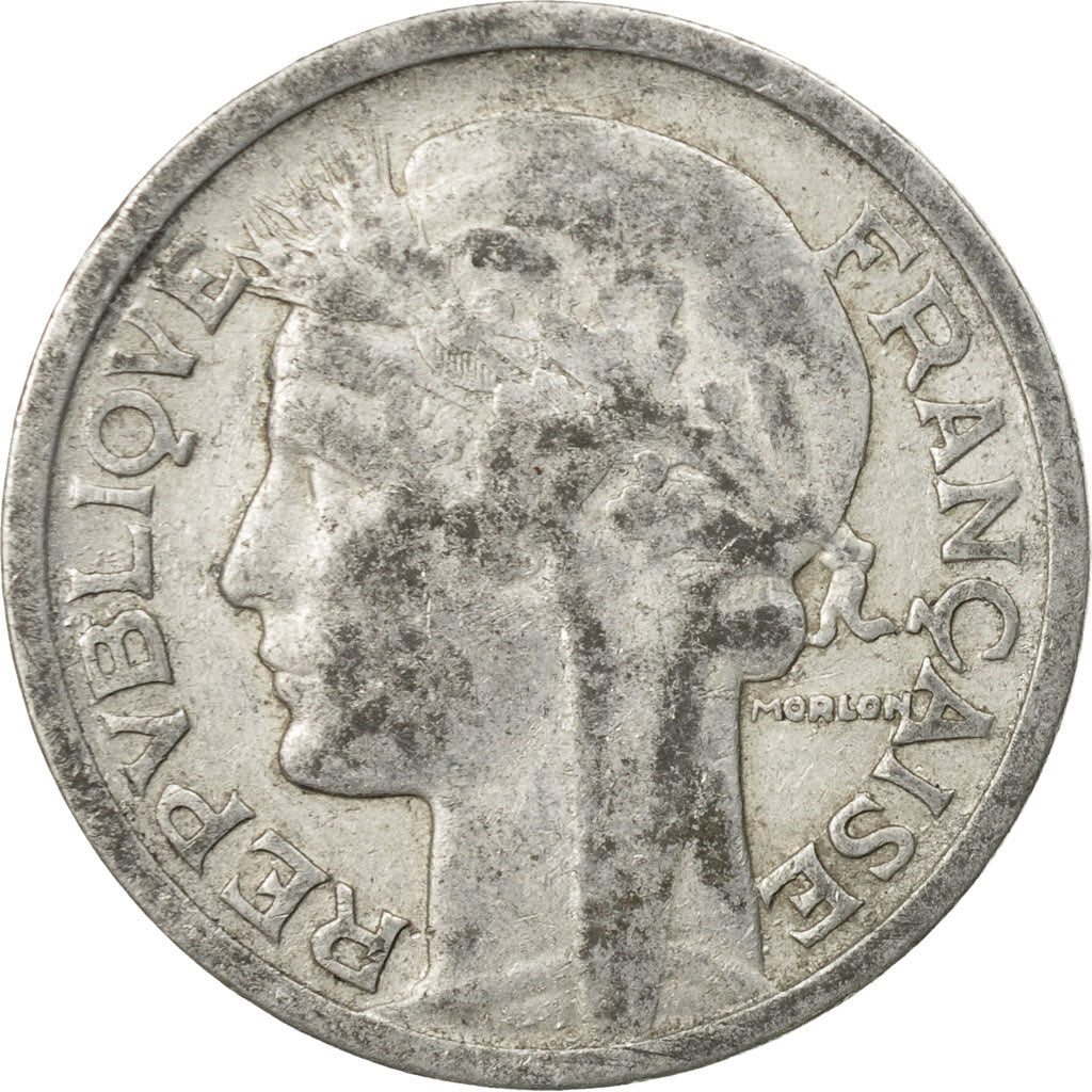 Monnaie, France, Morlon, 2 Francs, 1946, Paris, TB+, Aluminium, Gadoury:538b