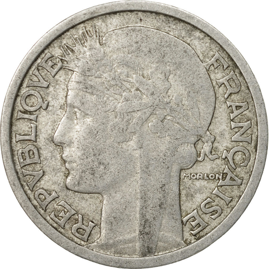 Monnaie, France, Morlon, 2 Francs, 1950, Beaumont - Le Roger, TB+, Aluminium