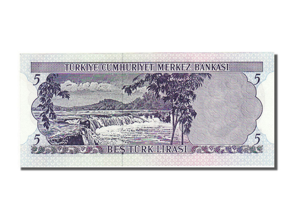 Turkey, 5 Lira, 1970, KM #185, UNC(65-70), K74189247