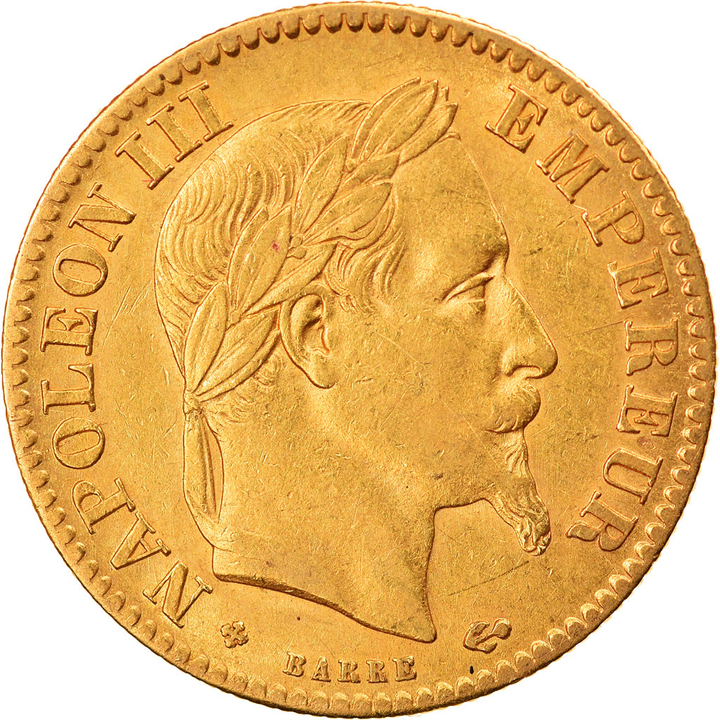 Coin, France, Napoleon III, Napoléon III, 10 Francs, 1868, Strasbourg