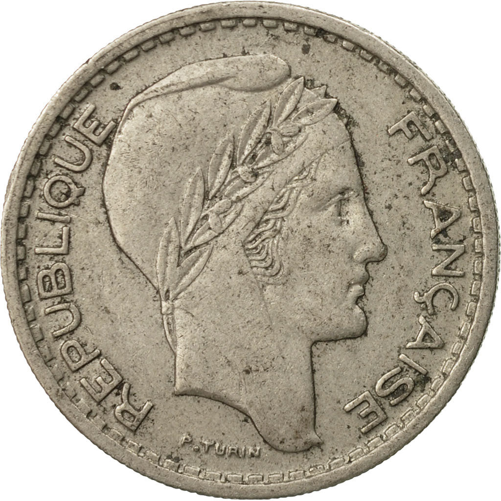 Munten, Frankrijk, Turin, 10 Francs, 1949, Beaumont - Le Roger, FR