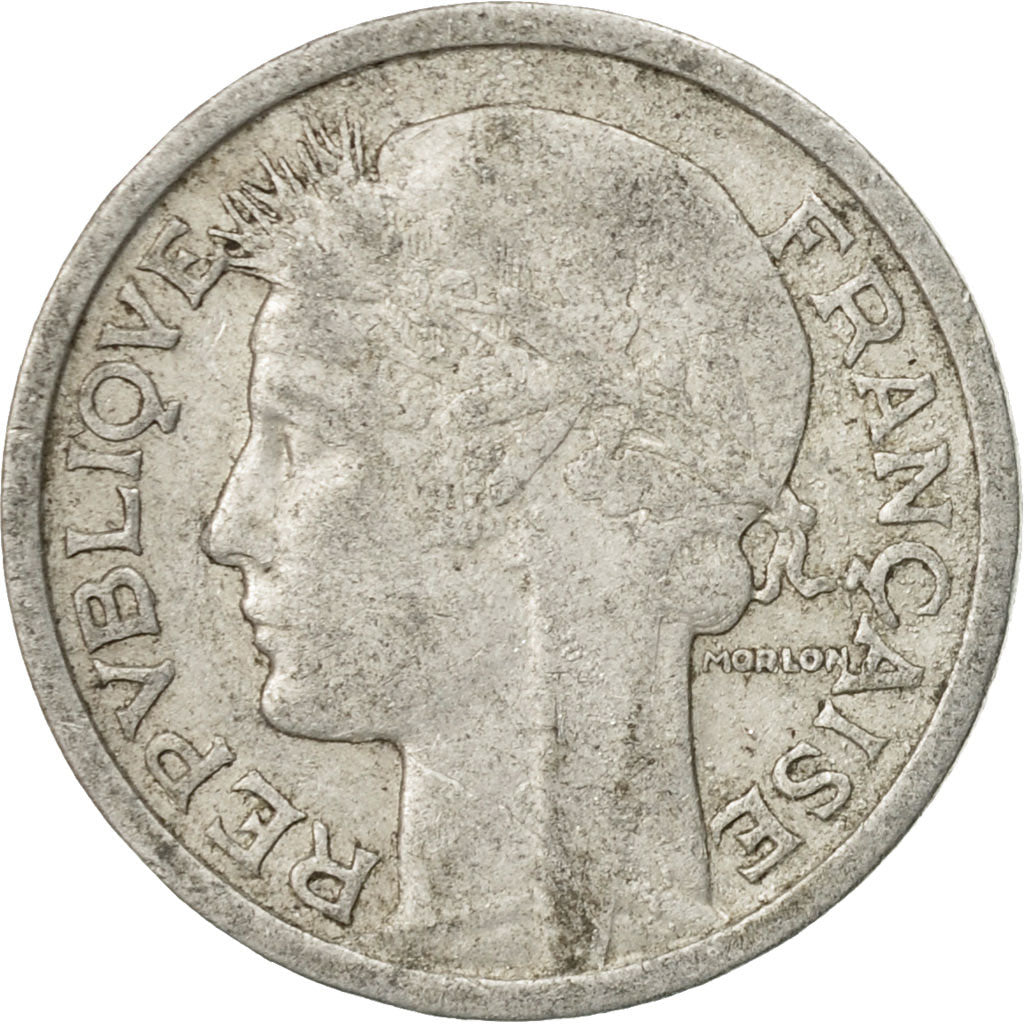 Moneta, Francia, Morlon, Franc, 1949, Paris, MB+, Alluminio, KM:885a.1