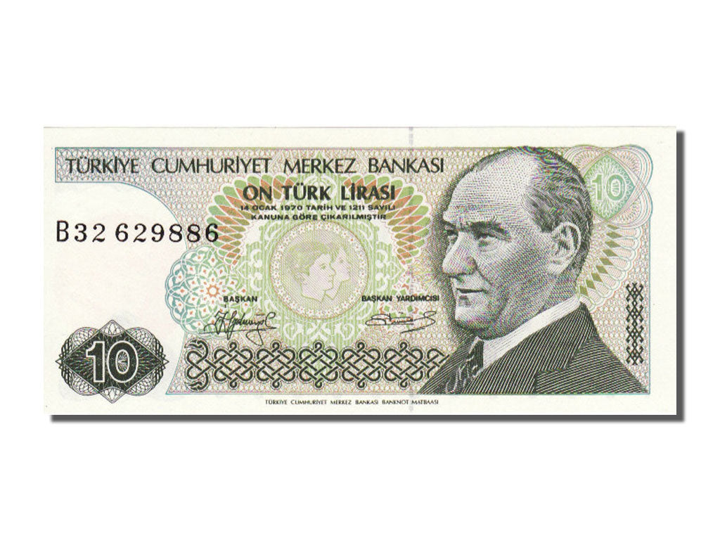 Turkey, 10 Lira, 1970, UNC(65-70)
