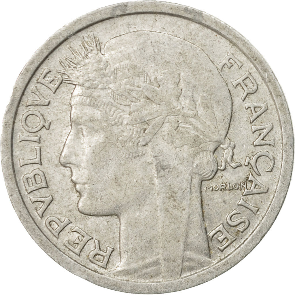Coin, France, Morlon, Franc, 1948, Paris, EF(40-45), Aluminum, KM:885a.1