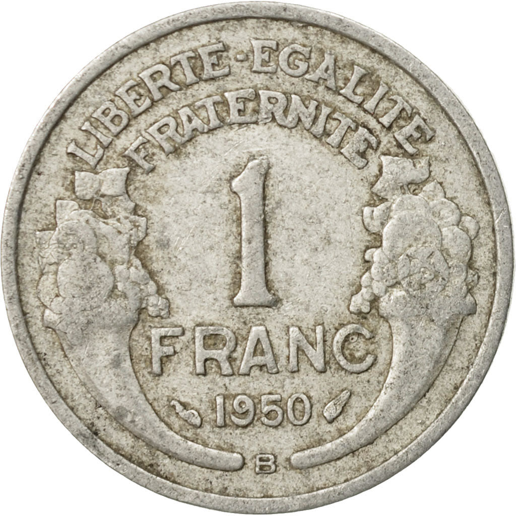 Monnaie, France, Morlon, Franc, 1950, Beaumont - Le Roger, TB+, Aluminium