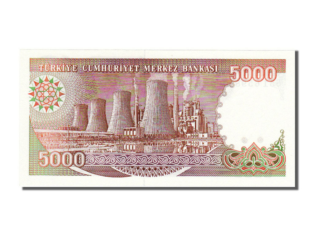 Turkey, 5000 Lira, 1970, KM #198, UNC(65-70), G51659847