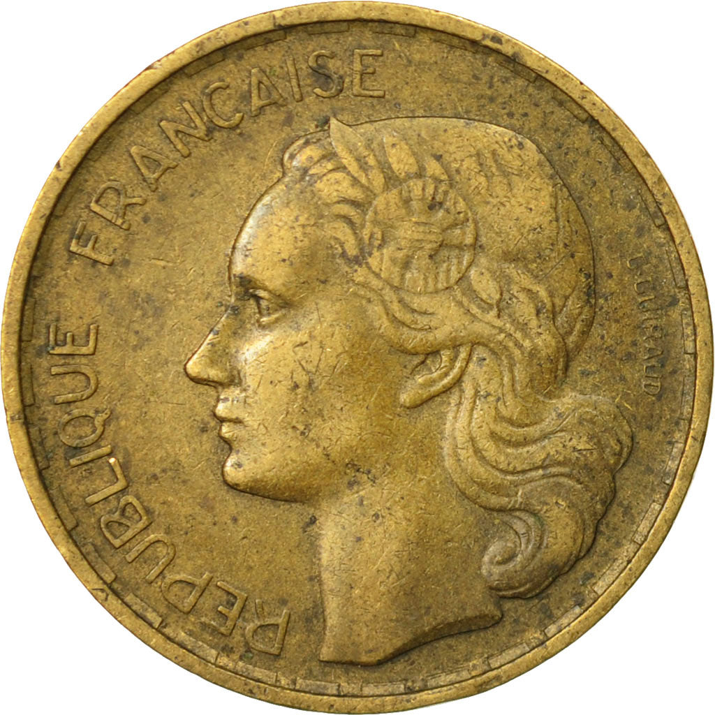 Moneta, Francia, Guiraud, 20 Francs, 1952, Beaumont - Le Roger, MB+