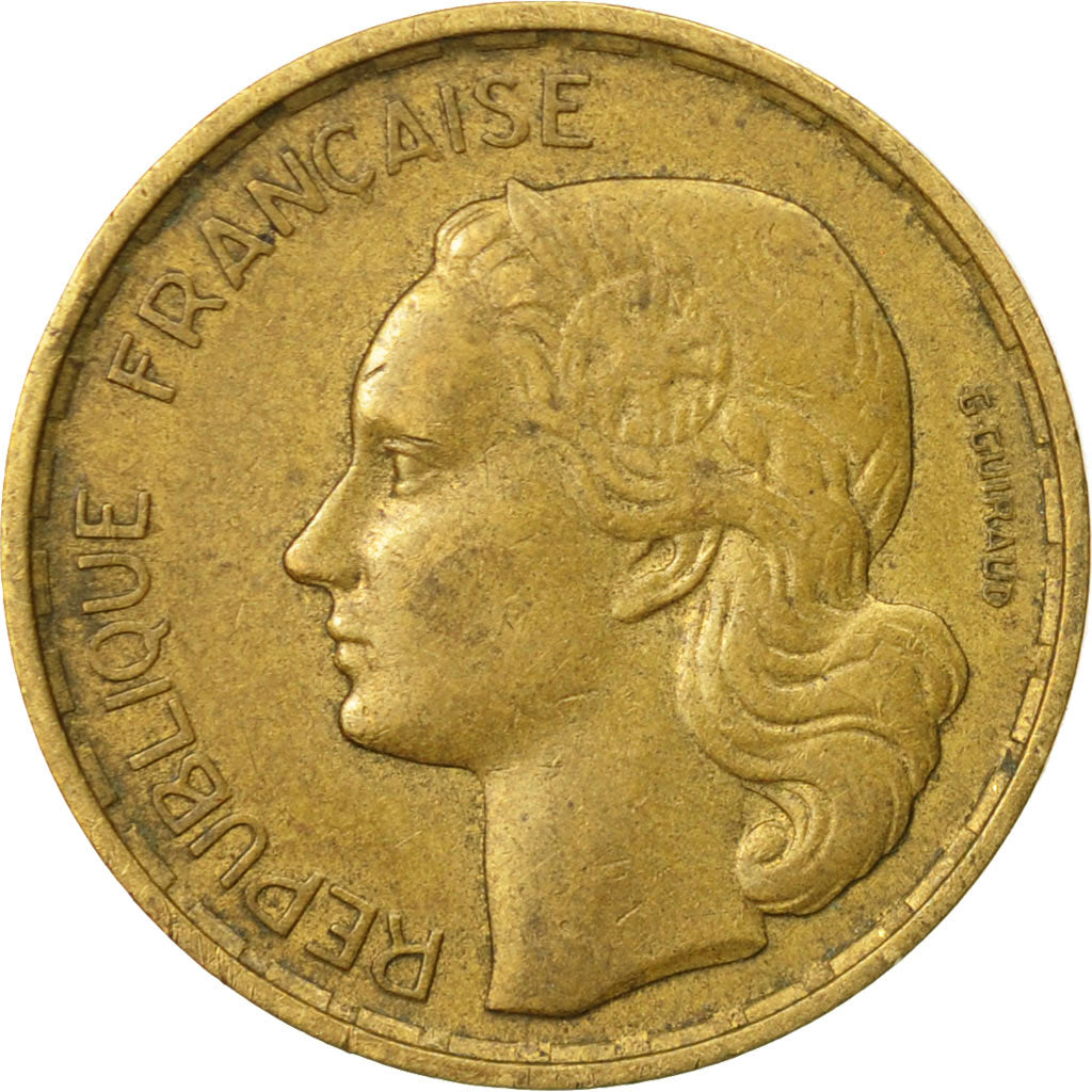 Münze, Frankreich, Guiraud, 20 Francs, 1952, Beaumont - Le Roger, SS