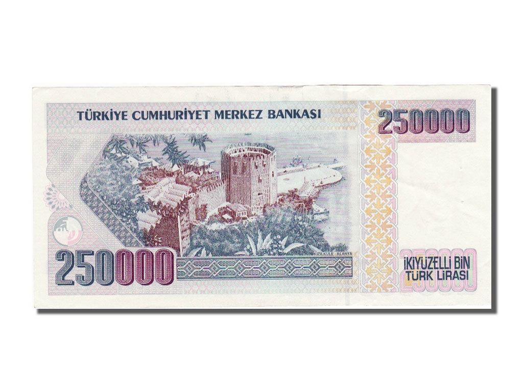 Turkey, 250,000 Lira, 1970, KM #207, AU(55-58), E07635184