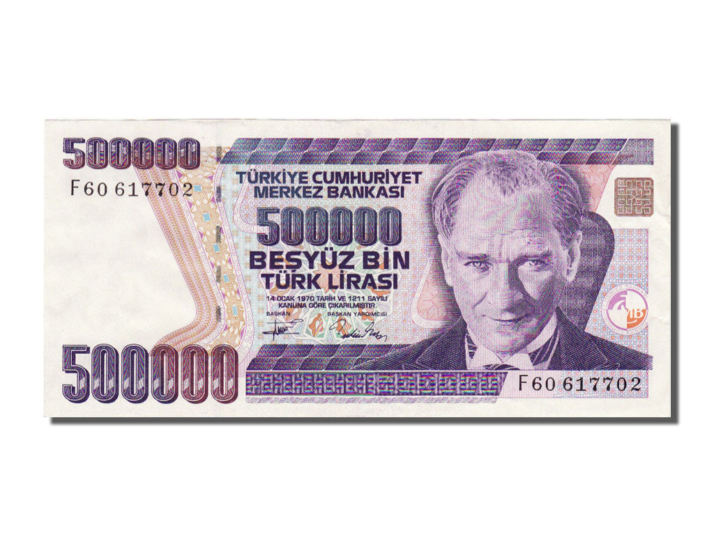 Turkey, 500,000 Lira, 1970, KM #208, AU(55-58), F60617702