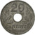 Monnaie, France, État français, 20 Centimes, 1942, Paris, TB+, Zinc