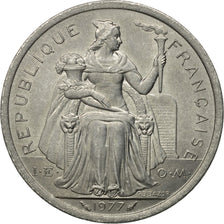 Coin, New Caledonia, 2 Francs, 1977, Paris, EF(40-45), Aluminum, KM:14