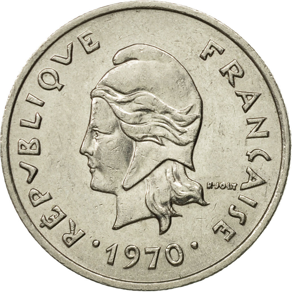 Münze, Neukaledonien, 10 Francs, 1970, Paris, SS, Nickel, KM:5