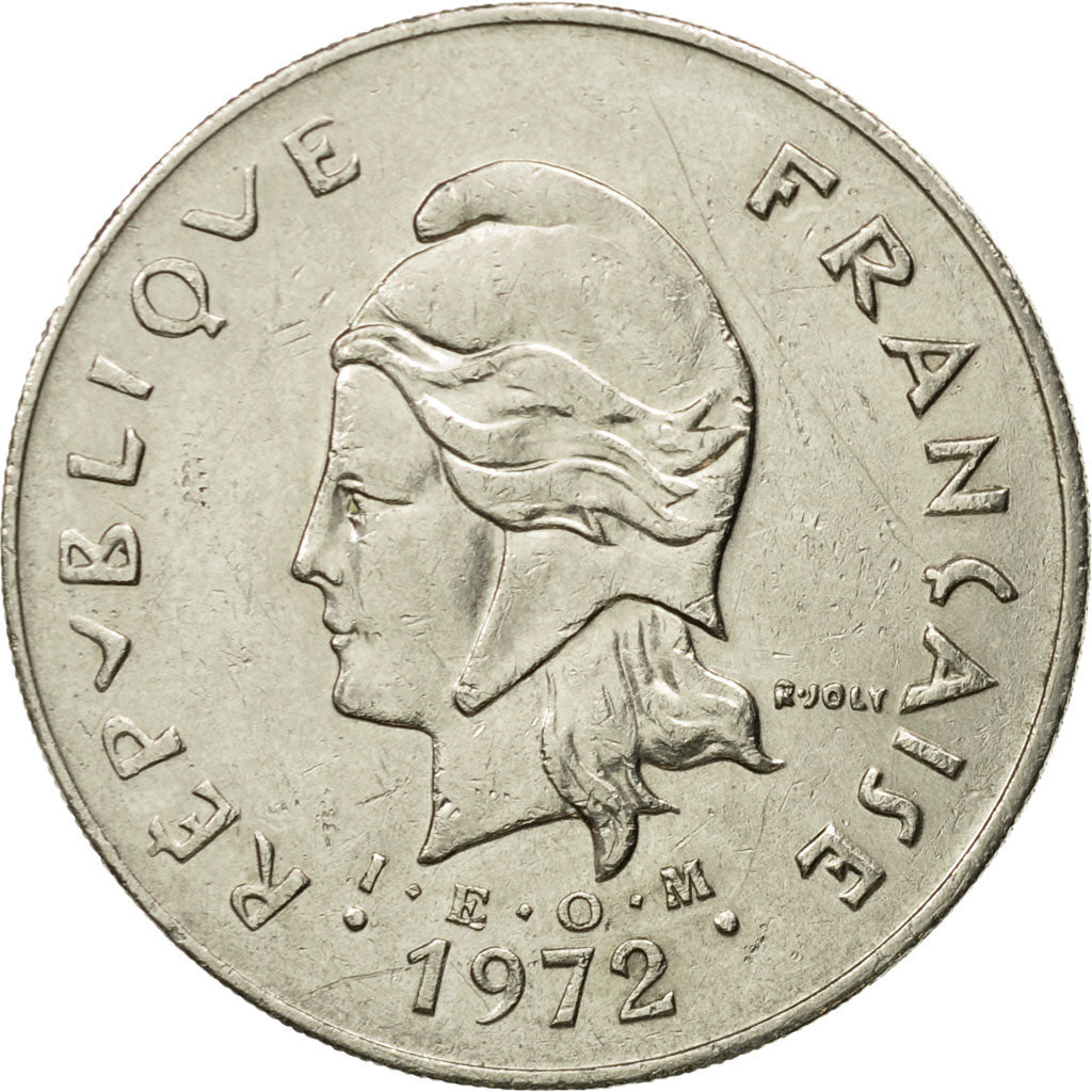 Coin, New Caledonia, 50 Francs, 1972, Paris, EF(40-45), Nickel, KM:13