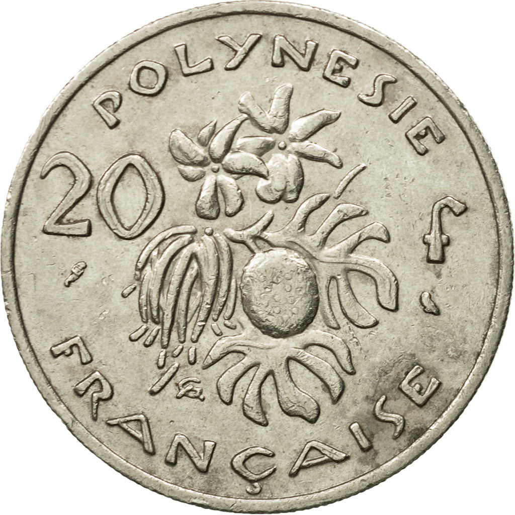 Monnaie, French Polynesia, 20 Francs, 1967, Paris, TB+, Nickel, KM:6