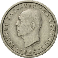Moneta, Grecia, Paul I, 50 Lepta, 1957, BB, Rame-nichel, KM:80