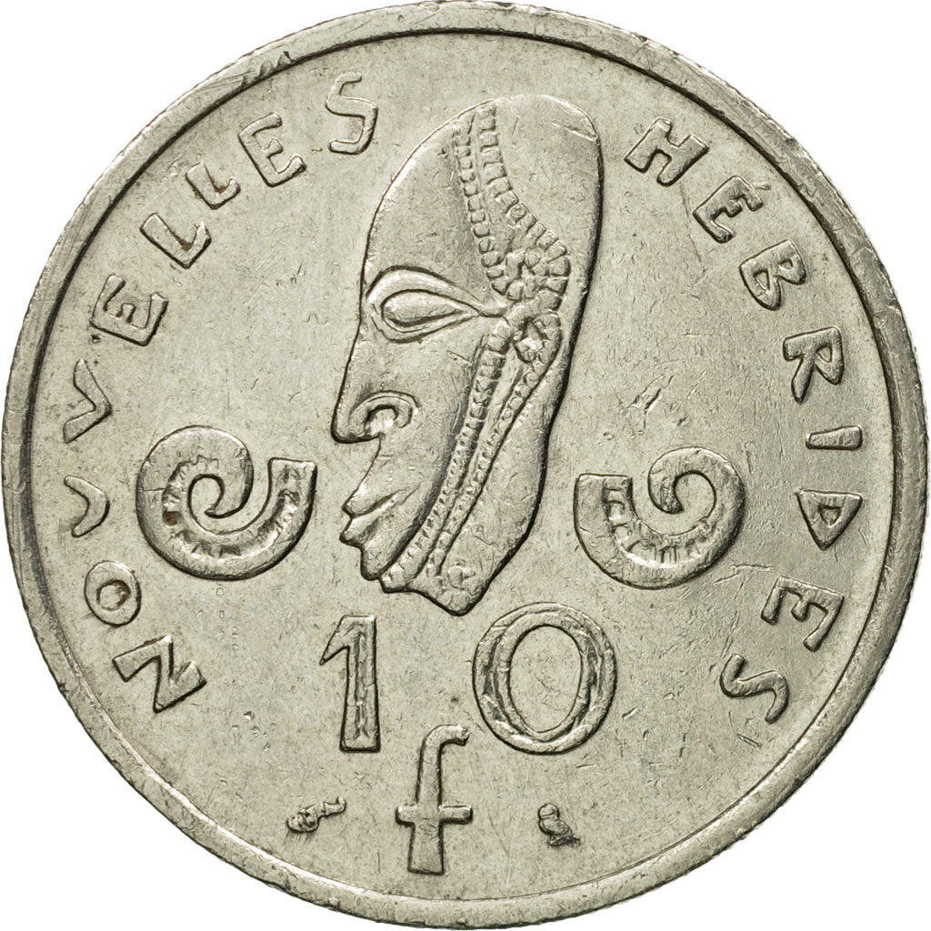 Monnaie, New Hebrides, 10 Francs, 1967, Paris, TTB, Nickel, KM:2.1