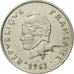 Moneta, Nuove Ebridi, 20 Francs, 1967, Paris, BB, Nichel, KM:3.1