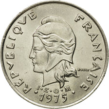 Moneta, Nuove Ebridi, 20 Francs, 1975, Paris, BB+, Nichel, KM:3.2