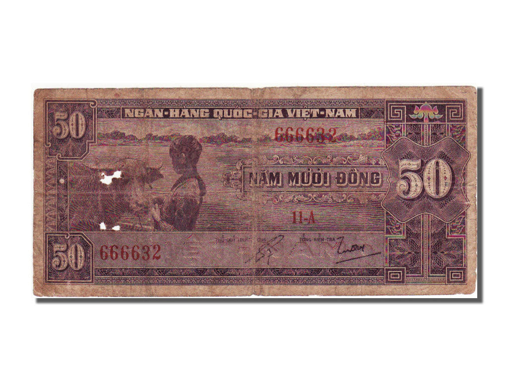 South Vietnam, 50 Dông, 1955, VF(30-35), 666632