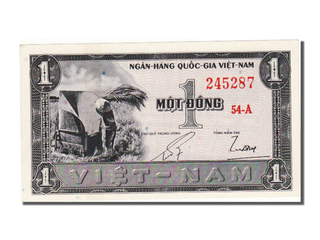Banknote, South Viet Nam, 1 D<ox>ng, 1955, UNC(65-70)