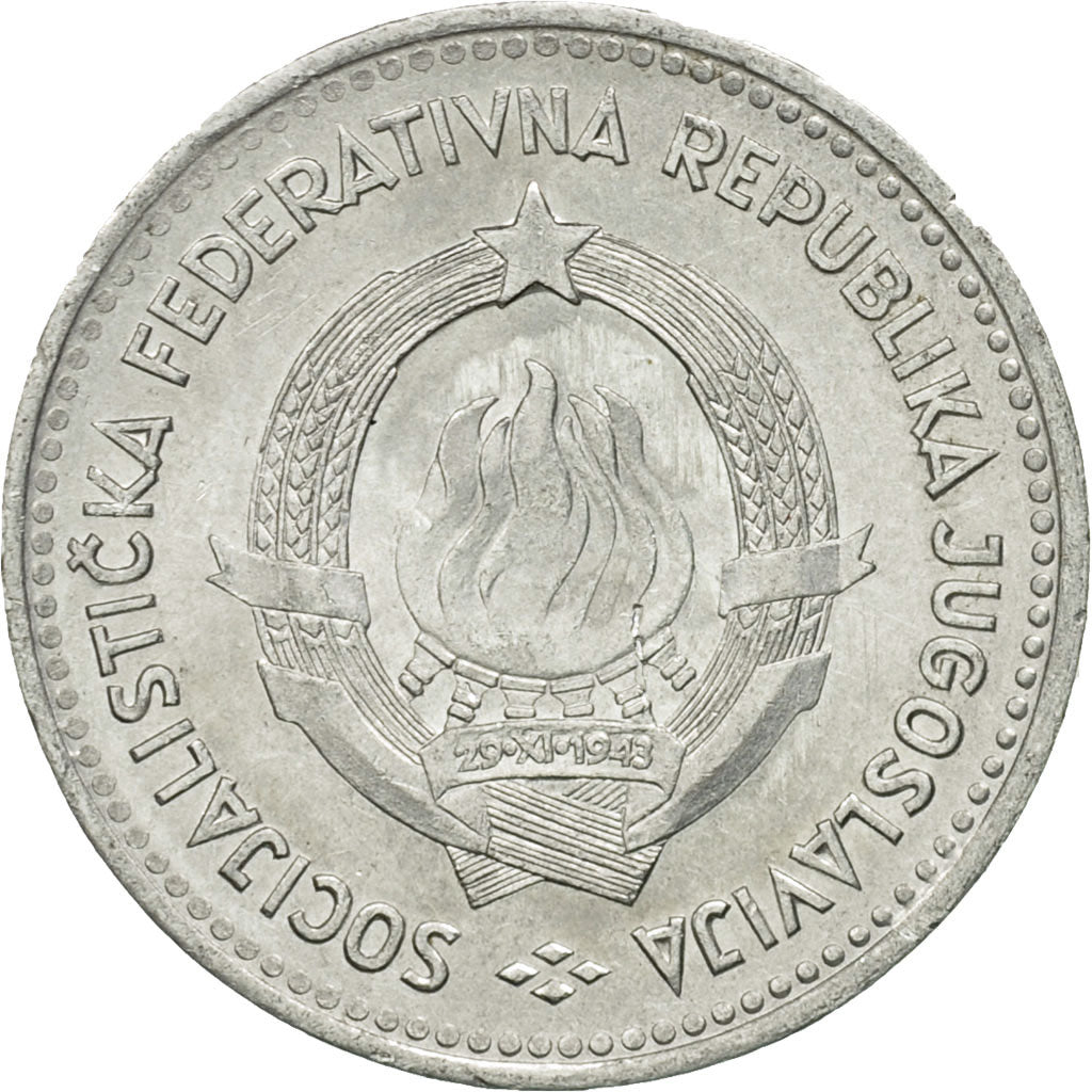 Münze, Jugoslawien, 2 Dinara, 1963, SS, Aluminium, KM:37