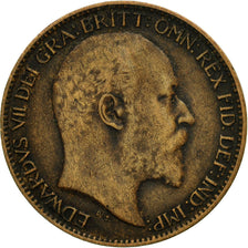 Münze, Großbritannien, Edward VII, Farthing, 1907, SS, Bronze, KM:792