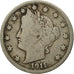 Moneda, Estados Unidos, Liberty Nickel, 5 Cents, 1911, U.S. Mint, Philadelphia