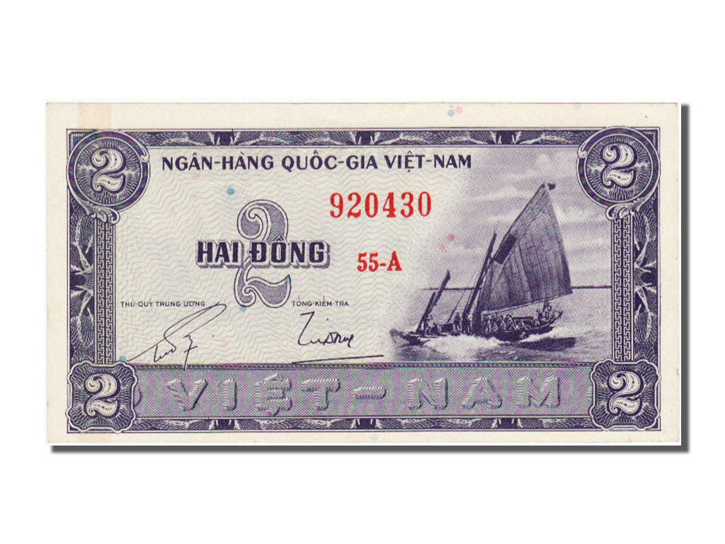 South Vietnam, 2 Dông, 1955, UNC(65-70), 920430