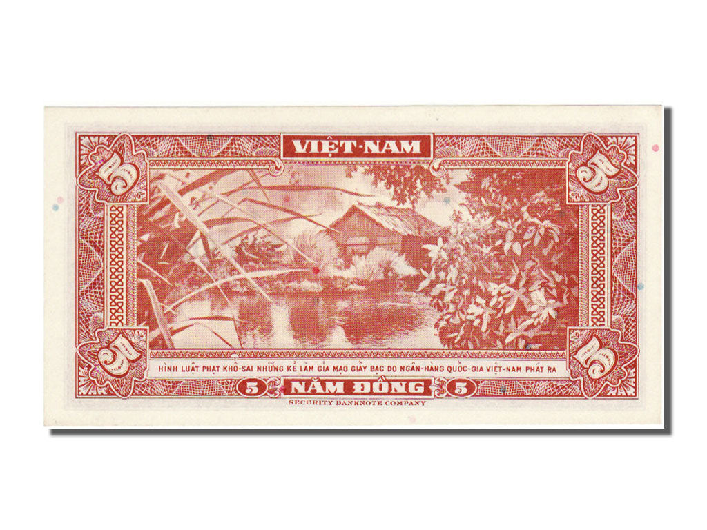 South Vietnam, 5 Dông, 1955, UNC(65-70), 924811