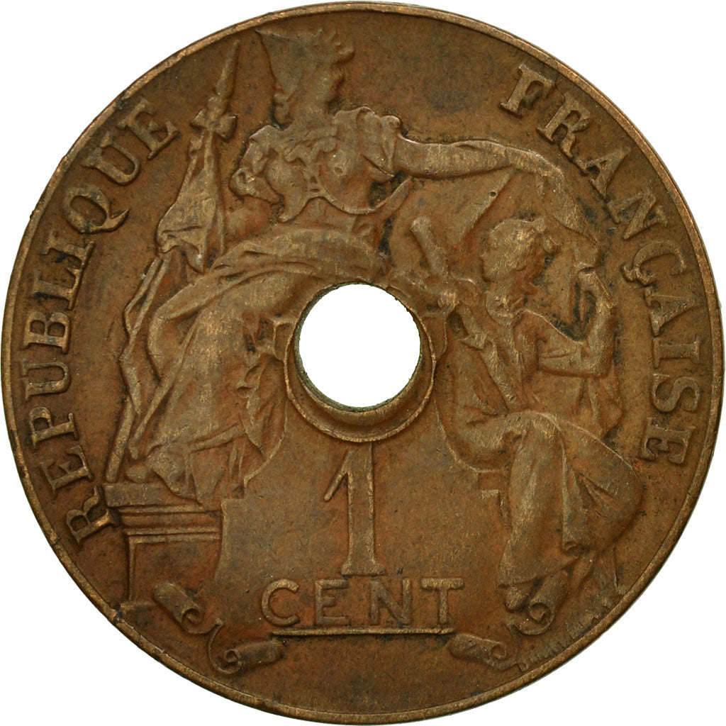 Moneta, INDOCINA FRANCESE, Cent, 1920, San Francisco, MB+, Bronzo, KM:12.2