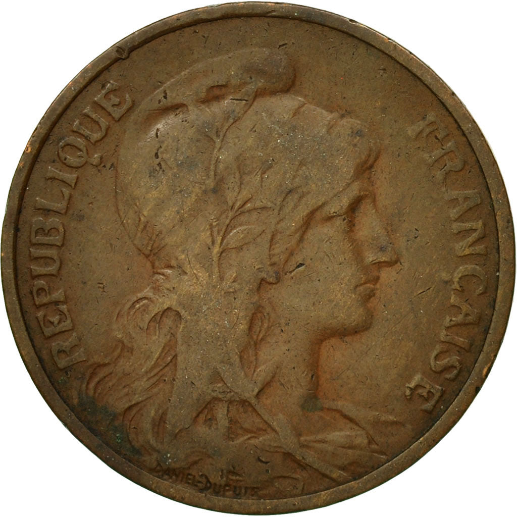 Moneta, Francia, Dupuis, 5 Centimes, 1917, Paris, MB+, Bronzo, KM:842
