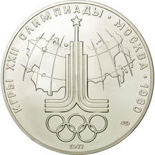 Munten, Rusland, 10 Roubles, 1977, Saint-Petersburg, PR+, Zilver, KM:150