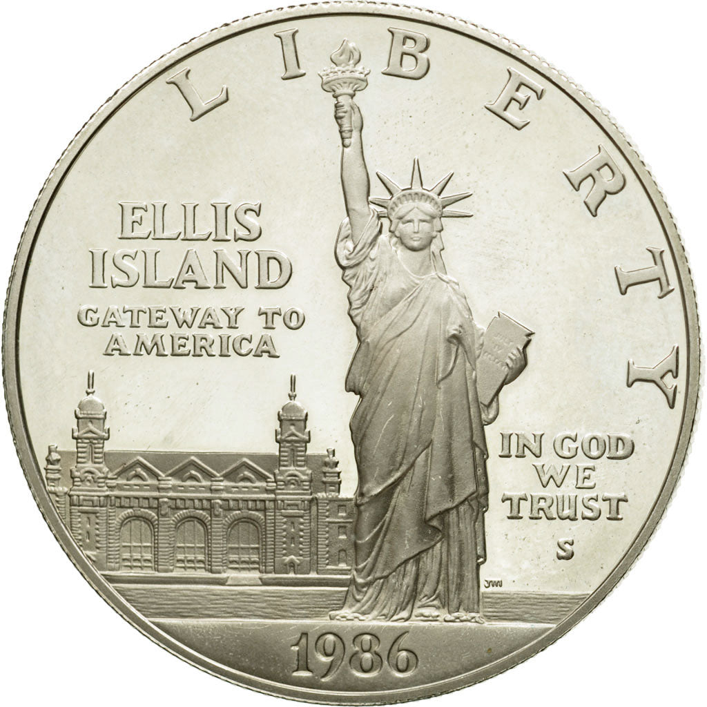 Moneta, Stati Uniti, Dollar, 1986, U.S. Mint, San Francisco, SPL, Argento