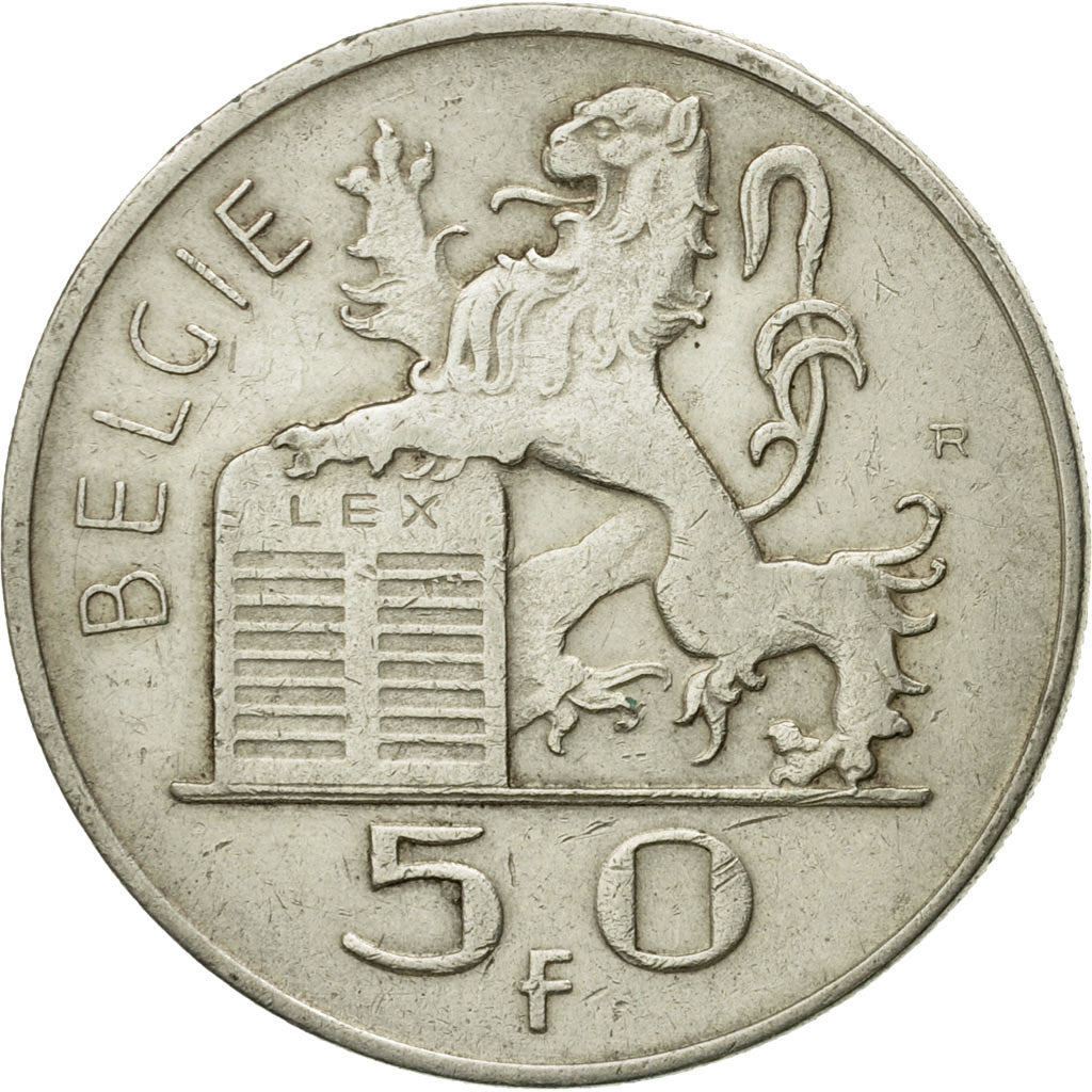 Moneta, Belgio, 50 Francs, 50 Frank, 1948, BB, Argento, KM:137