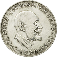 Munten, Oostenrijk, 25 Schilling, 1958, ZF, Zilver, KM:2884