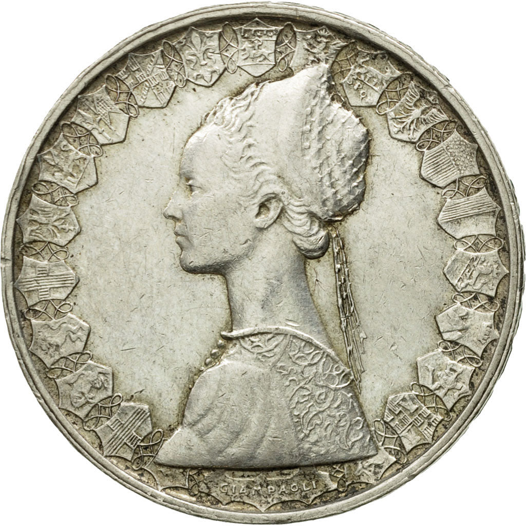 Coin, Italy, 500 Lire, 1959, Rome, EF(40-45), Silver, KM:98